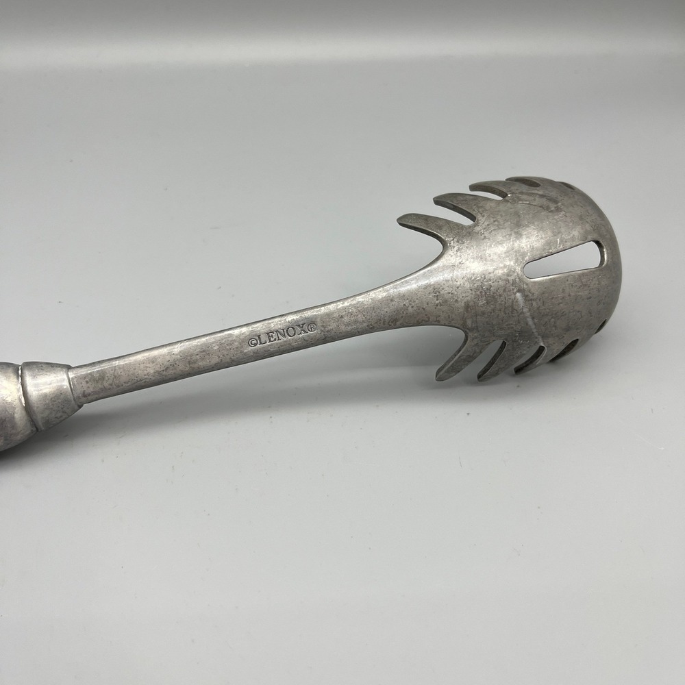 Lenox Pewter Pasta Server Serving Utensil Kitchen Spaghetti Server - Picture 3 of 7